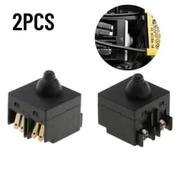 2pcs Angle Grinder Switch 0.98inch Replacement Push Button Switch For Grinder 100mm 4inch Polisher Accessories Power Tools Parts