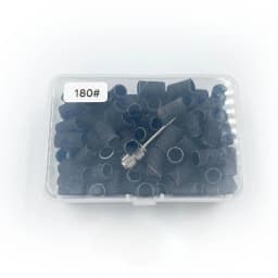 Nail Sanding Ring Bands 80/120/180/240 Grit Electric Manicure Drill Grinding Heads UV Gel Polish Removal Pedicure Abrasive Tools