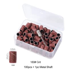 Nail Sanding Ring Bands 80/120/180/240 Grit Electric Manicure Drill Grinding Heads UV Gel Polish Removal Pedicure Abrasive Tools
