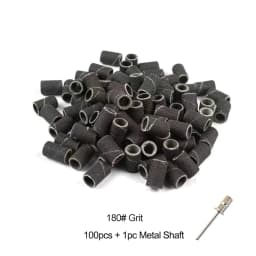 Nail Sanding Ring Bands 80/120/180/240 Grit Electric Manicure Drill Grinding Heads UV Gel Polish Removal Pedicure Abrasive Tools