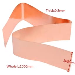 99.9% Copper Plate Metal Art Material DIY Handmade Pure Copper Metal Sheet Foil Thickness 0.1/0.15mm