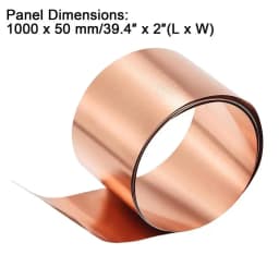 99.9% Copper Plate Metal Art Material DIY Handmade Pure Copper Metal Sheet Foil Thickness 0.1/0.15mm