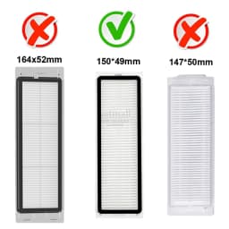 HEPA Filter For Xiaomi MIJIA 1C 2C 1T / MI Robot Vacuum-MOP / Mop 2 Dust Filters Accessories Cleaner Replacement Parts