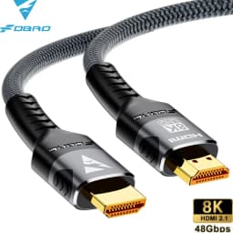 FDBRO 8K HDMI 2.1 Cable 4K@120Hz 8K@60Hz HDMI2.1 48Gbps Adapter for RTX 3080 EARC HDR10+ Video Cable PC Laptop TV Box PS5