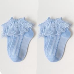 Mesh Socks Breathable Cotton Lace with Ruffle Princess Children Ankle Short Sock White Pink Yellow for Baby Girls Kids Toddler