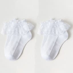 Mesh Socks Breathable Cotton Lace with Ruffle Princess Children Ankle Short Sock White Pink Yellow for Baby Girls Kids Toddler
