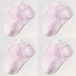 Mesh Socks Breathable Cotton Lace with Ruffle Princess Children Ankle Short Sock White Pink Yellow for Baby Girls Kids Toddler