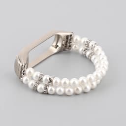 Girl Bracelet for Xiaomi Mi Band 10 8 6 7 5 Bands Wristband Elastic Strap for Mi Band 5 Jewelry Pearl Dressy Band Bling