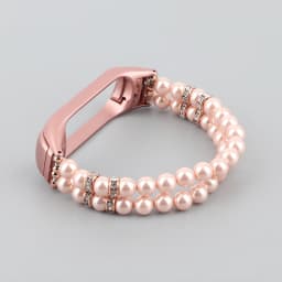 Girl Bracelet for Xiaomi Mi Band 10 8 6 7 5 Bands Wristband Elastic Strap for Mi Band 5 Jewelry Pearl Dressy Band Bling