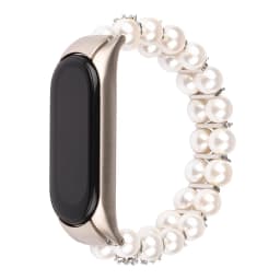 Girl Bracelet for Xiaomi Mi Band 10 8 6 7 5 Bands Wristband Elastic Strap for Mi Band 5 Jewelry Pearl Dressy Band Bling