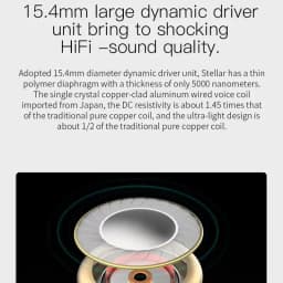 KBEAR Stellar 5PCS Optional 15.4mm Dynamic Driver HIFI Earphone In Ear Monitor Japanese PPS Flat Earbuds Headset Sport Headphone