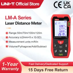 UNI-T Laser Rangefinder LM50A LM70A LM100A LM120A Laser Distance Meter Digital Range Finder Tape Measure