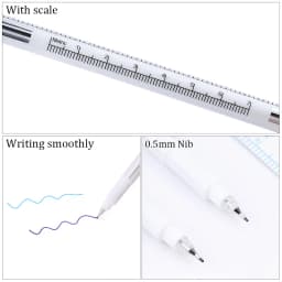 Sterile Skin Marker Pen Fixed Point Tattoo Skin Positioning Measuring Marker Eyebrow Skin Marker Eyelash Extension Grafting Tool