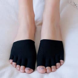 Cotton Half Palm Five Fingers Socks Ladies Invisible Summer Thin High Heel Front Foot Open Toe Socks Women Non Slip Shoes Liners