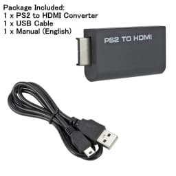 For PS2/PS1 to HDMI-compatible Adapter Converter Up to1080p Output For Monitor Projector Convert Audio/video Game Plug and Play