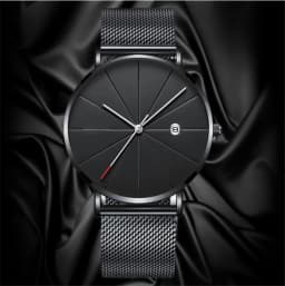 Simple Men Watch Stainless Steel Belt Watches For Man Ultra-Thin Quartz Wristwatch Calendar Date Sales Clock Relógio Masculino