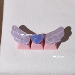 Personalized Keycaps Wings Cute Translucent Keycaps for Mechanical Keyboard R4 Keys PBT Color Keycaps Key Caps Anime