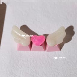 Personalized Keycaps Wings Cute Translucent Keycaps for Mechanical Keyboard R4 Keys PBT Color Keycaps Key Caps Anime