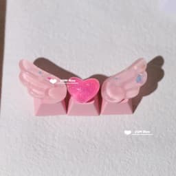 Personalized Keycaps Wings Cute Translucent Keycaps for Mechanical Keyboard R4 Keys PBT Color Keycaps Key Caps Anime