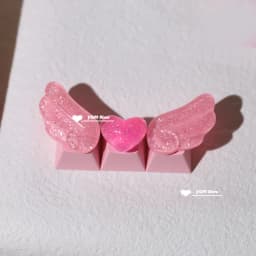 Personalized Keycaps Wings Cute Translucent Keycaps for Mechanical Keyboard R4 Keys PBT Color Keycaps Key Caps Anime