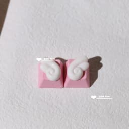 Personalized Keycaps Wings Cute Translucent Keycaps for Mechanical Keyboard R4 Keys PBT Color Keycaps Key Caps Anime