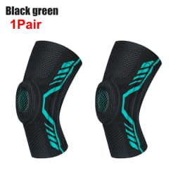 2Pcs=1Pair Compression Knee Support Brace with Patella Gel Pads and Side Stabilizers - for Arthritis Pain,Running,Sports