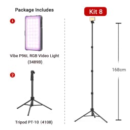 SmallRig P96L RGB Video Light Portable Metal LED Camera Light, 2500-9000K CRI 96+ Photo and Video Lighting for Sony -3489B