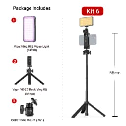 SmallRig P96L RGB Video Light Portable Metal LED Camera Light, 2500-9000K CRI 96+ Photo and Video Lighting for Sony -3489B
