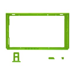 eXtremeRate DIY Housing Shell Replacement Faceplate Front Frame W/Volume Power Buttons for NS Switch Console - Clear Series