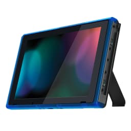 eXtremeRate DIY Housing Shell Replacement Faceplate Front Frame W/Volume Power Buttons for NS Switch Console - Clear Series