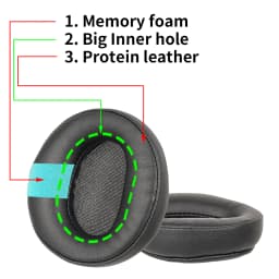 Earpads For Pioneer HDJ-CUE1 HDJ-CUE1BT CUE1 CUE1BT Headphone Replacement Headset Ear Pad PU Leather Sponge Foam