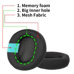 Earpads For Pioneer HDJ-CUE1 HDJ-CUE1BT CUE1 CUE1BT Headphone Replacement Headset Ear Pad PU Leather Sponge Foam