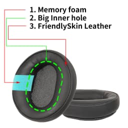 Earpads For Pioneer HDJ-CUE1 HDJ-CUE1BT CUE1 CUE1BT Headphone Replacement Headset Ear Pad PU Leather Sponge Foam