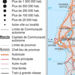 150*100cm The Spain Political Transportation Map In French Wall Art Poster Non-woven Canvas Painting School Supplies Home Decor