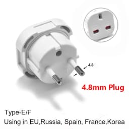 EU Universal Plug UK to EU Converter Euro Travel Adapter 250V Power Adaptor Charger EU Plug Adapter British Scoket Outlet