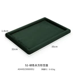 Jewelry Tray Show Stand Shop Organizer For Necklace Bracelet Long Chain Velvet Solid Color Jewelry Display Tray