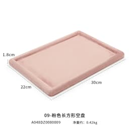 Jewelry Tray Show Stand Shop Organizer For Necklace Bracelet Long Chain Velvet Solid Color Jewelry Display Tray