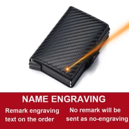 Rfid Men Card Wallets Free Name Engraving Carbon Fiber Slim Mini Wallet 14 Card Holders Small Money Bag Male Card Clips