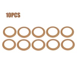 10pc Air Compressor Piston Ring Pump Piston Rings Rubber Insulated For 1100w Oil-Silent Air Compressor