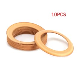 10pc Air Compressor Piston Ring Pump Piston Rings Rubber Insulated For 1100w Oil-Silent Air Compressor