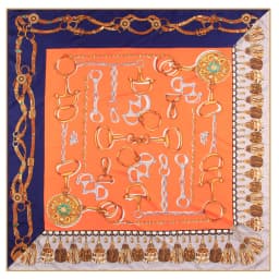 Luxury Brand Twill Silk Large Scarf Women Handmade curling horse rider animal female twill square shawl FashionBelt SquareScarve