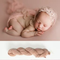 Newborn Photography Props Long Stretch Wrap Baby Natural Colours Swaddling Posing Jersey Knit Swaddle for Photo Props Layering