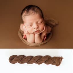 Newborn Photography Props Long Stretch Wrap Baby Natural Colours Swaddling Posing Jersey Knit Swaddle for Photo Props Layering