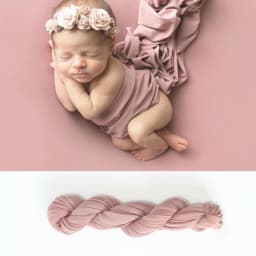 Newborn Photography Props Long Stretch Wrap Baby Natural Colours Swaddling Posing Jersey Knit Swaddle for Photo Props Layering