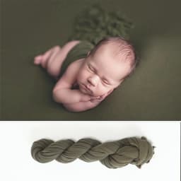 Newborn Photography Props Long Stretch Wrap Baby Natural Colours Swaddling Posing Jersey Knit Swaddle for Photo Props Layering