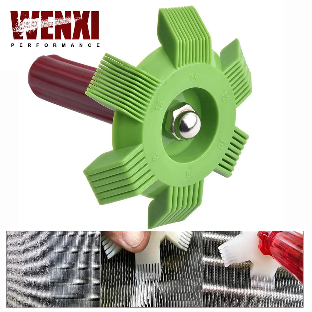 Universal Car Radiator Condenser Fin Comb Air Conditioner Coil Straightener Hand Cleaning Tool Auto Cooling System Repair