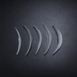 5 Pairs 5 Different Size Clear Silicone Pads for Professional Eyelash Perming Eyelashes Perm Curler Rods Lashes Lift Patches
