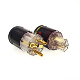 HiFi Oyaide C-079 P-079E Schuko Europe EU Power Plug 24k Gold Plated IEC Audio Connector Female-Male Audio Transparent