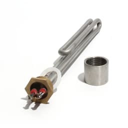 Lujinxun Stainless Steel Electrical Heating Element Booster Tube For Water Boiler ,1"/DN25/32mm, AC110V/220V/380V,1/2/3/4/6KW