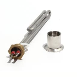 Lujinxun Stainless Steel Electrical Heating Element Booster Tube For Water Boiler ,1"/DN25/32mm, AC110V/220V/380V,1/2/3/4/6KW